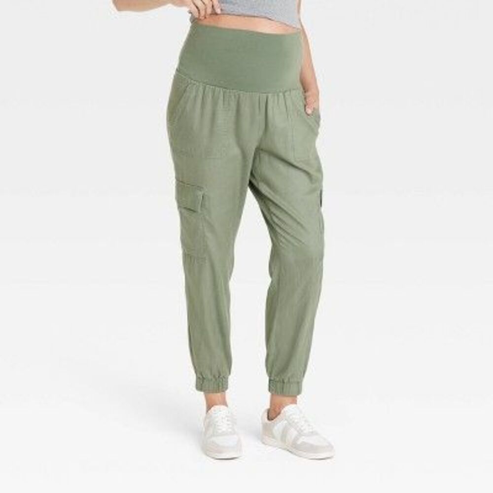 Isabel Maternity by Ingrid & Isabel Olive Green Cargo Pants